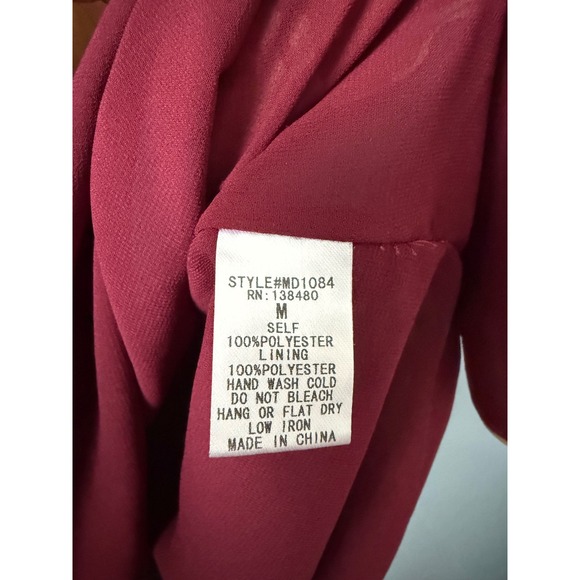 I Madeline Floral Print‎ Shift Dress Burgundy Pink Blue Tan Size Medium - Picture 8 of 10